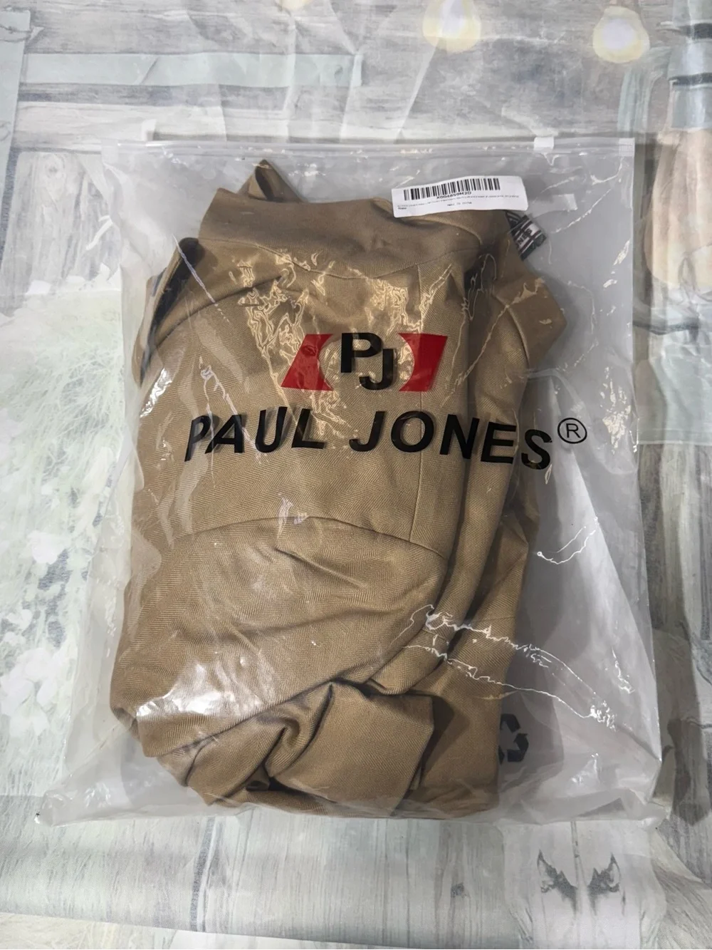 PJ PAUL JONES Men's Linen Blazer Jacket Lightweight Khaki Size XXL